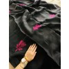 Black Sequence Jamdani Linen Sarees