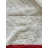 White and Red Muslin Silk Jamdani Saree