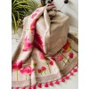 Pink Lotus Pure Silk Linen Sarees