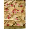 Mustard Green Pure Linen Saree