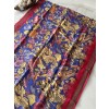 Ink Kalamkari Pure Linen Sarees