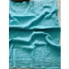 Pastel Blue Glass Beads Pure Linen Saree