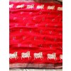 Kalamkari Kamadenu Red Pure Linen Saree