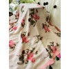 French Rose Pure Linen Saree