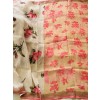 French Rose Pure Linen Saree