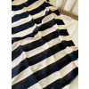 Striped Black and creme - Mul Cotton Saree