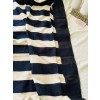 Striped Black and creme - Mul Cotton Saree