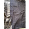 Triangle Black and creme - Mul cotton Saree